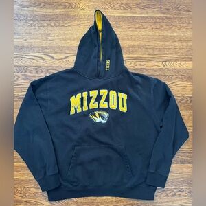 #635 UNIVERSITY OF MISSOURI TIGERS Black and Yellow Hoodie